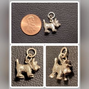 925 Silver Scottie Charm